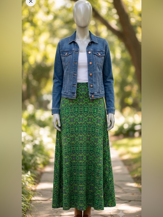 LuLaRoe Dresses & Skirts - NWT LuLaRoe Boho Aztec Print Maxi Skirt Size XS Green